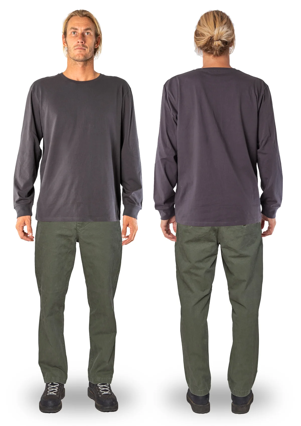 Organic Cotton Straight Leg Pant - Headland Green - Image 3