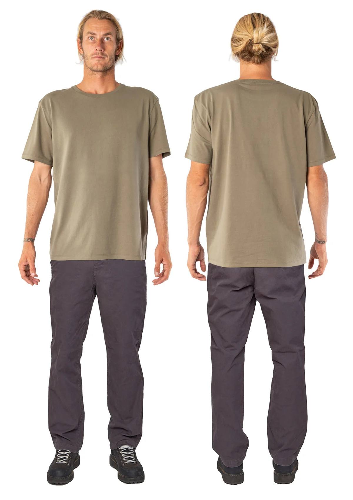 Organic Cotton Straight Leg Pant - Twilight Black - Image 3