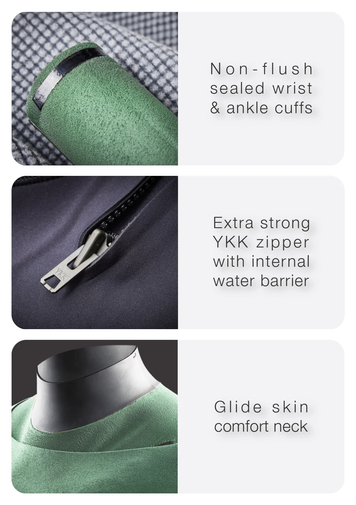2/2 Natural Rubber Bib Zip Wetsuit - Image 7