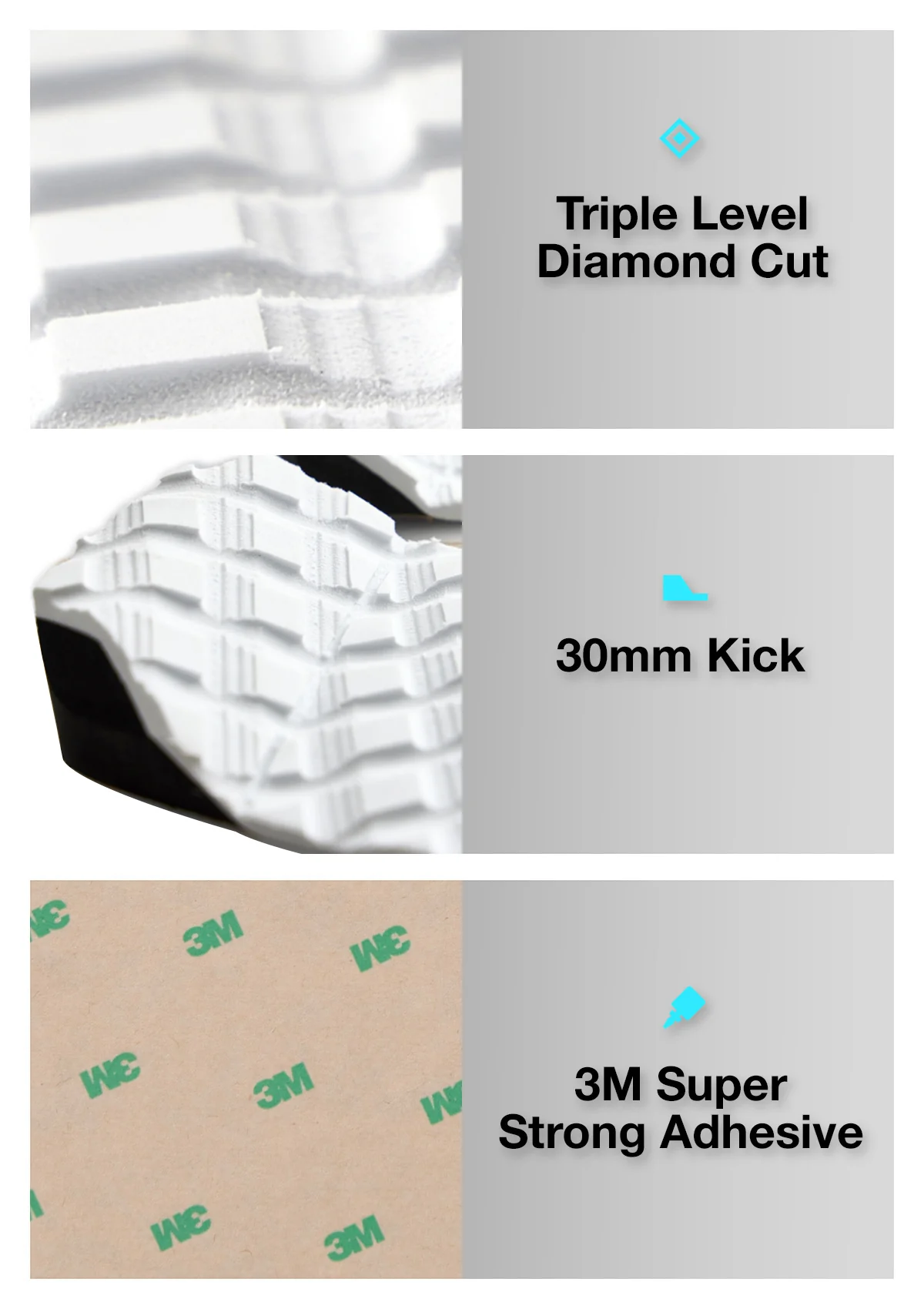 2 Piece Traction Pad - White - Image 4