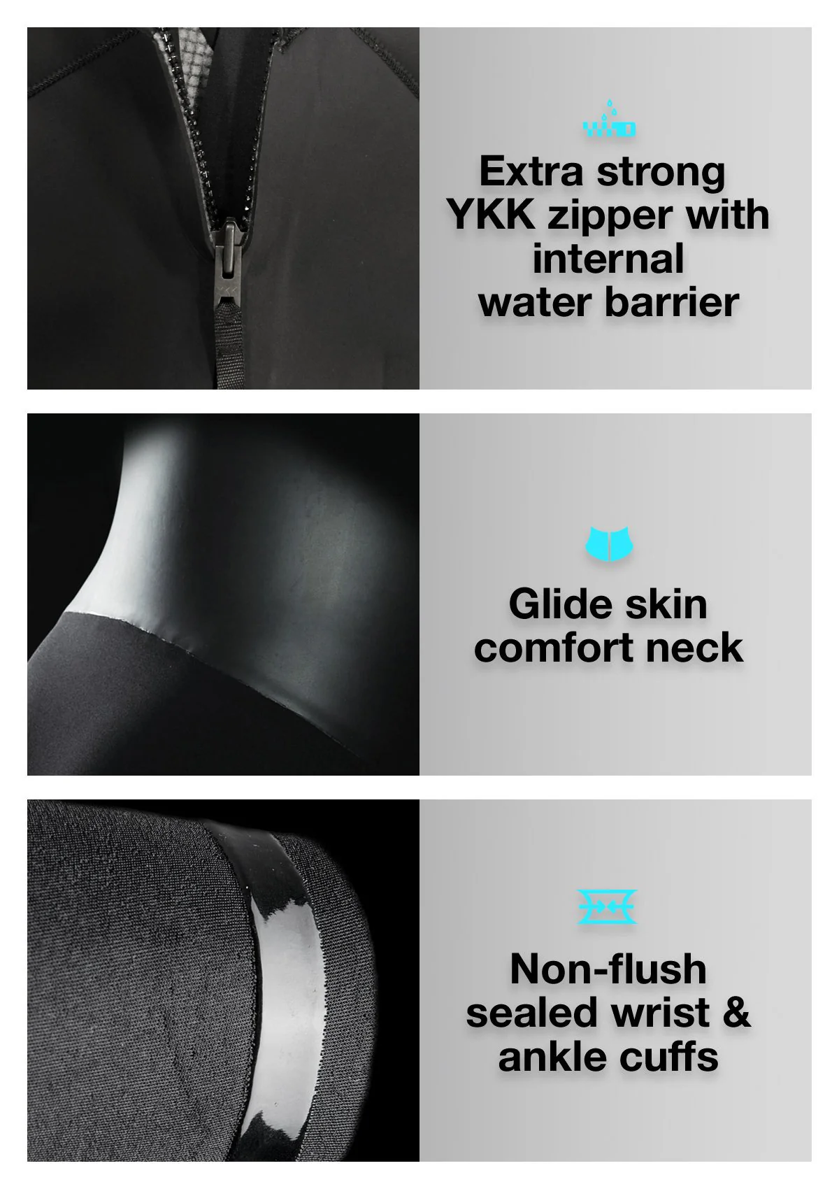 2mm Thermal Back Zip Short Arm Wetsuit - Image 6