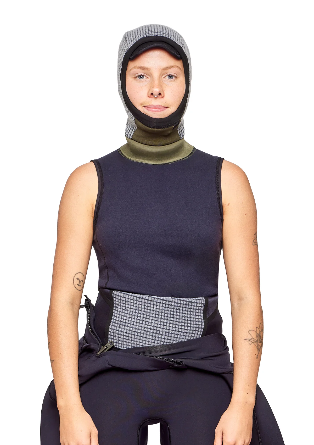 Womens 2mm Thermal Balaclava Wetsuit Vest - Image 3