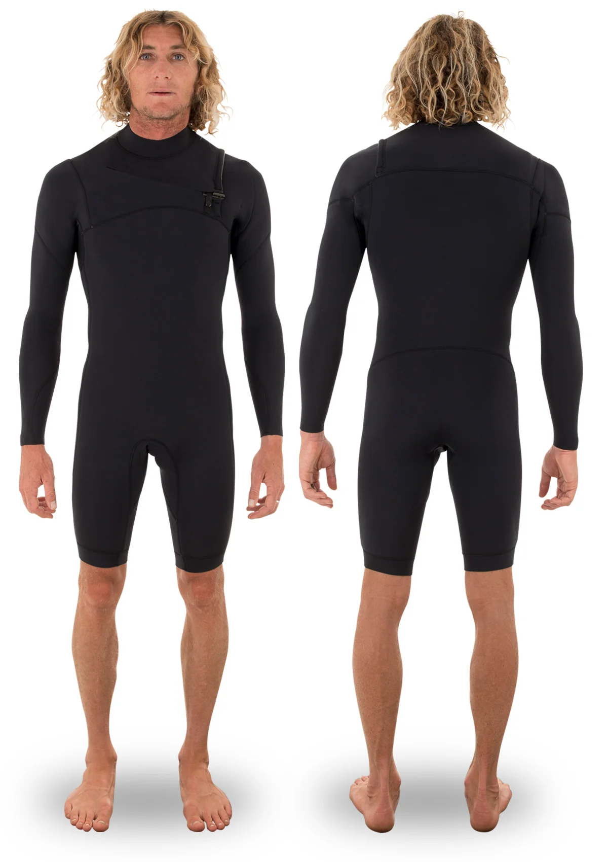 (LAST CHANCE) 2mm Chest Zip Long Arm Spring Wetsuit