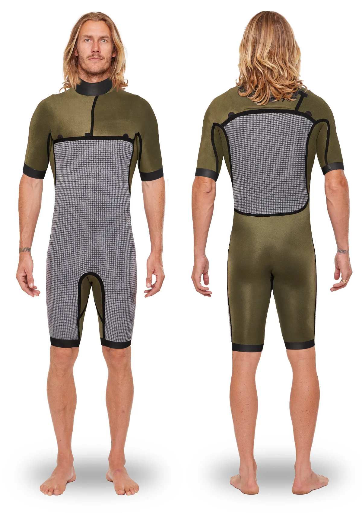 2mm Thermal Bib Zip Spring Wetsuit - Image 2