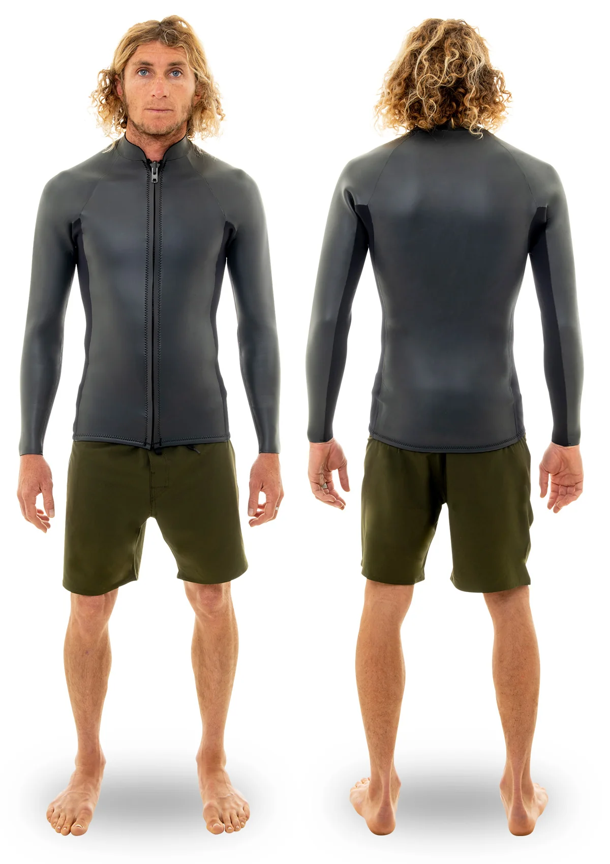 2mm Smooth Skin Front Zip Wetsuit Jacket