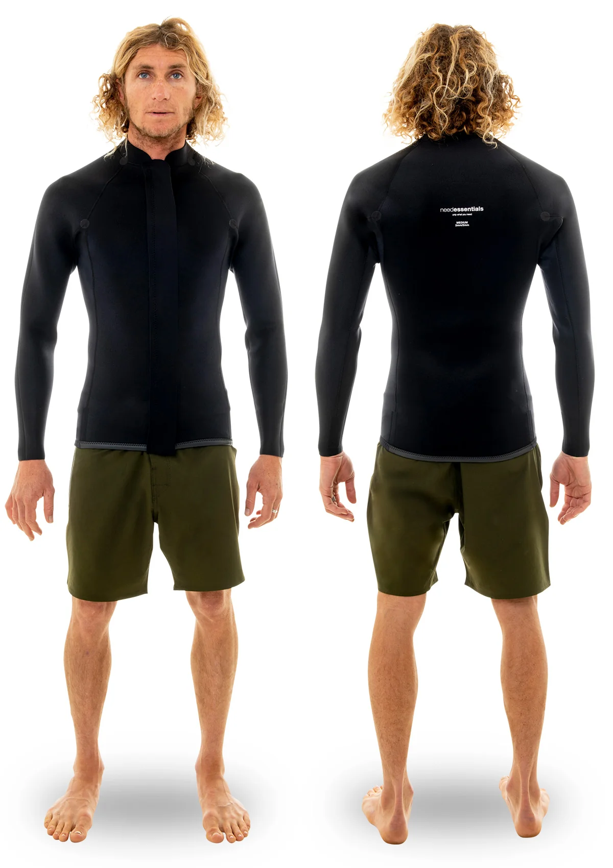 2mm Smooth Skin Front Zip Wetsuit Jacket - Image 2