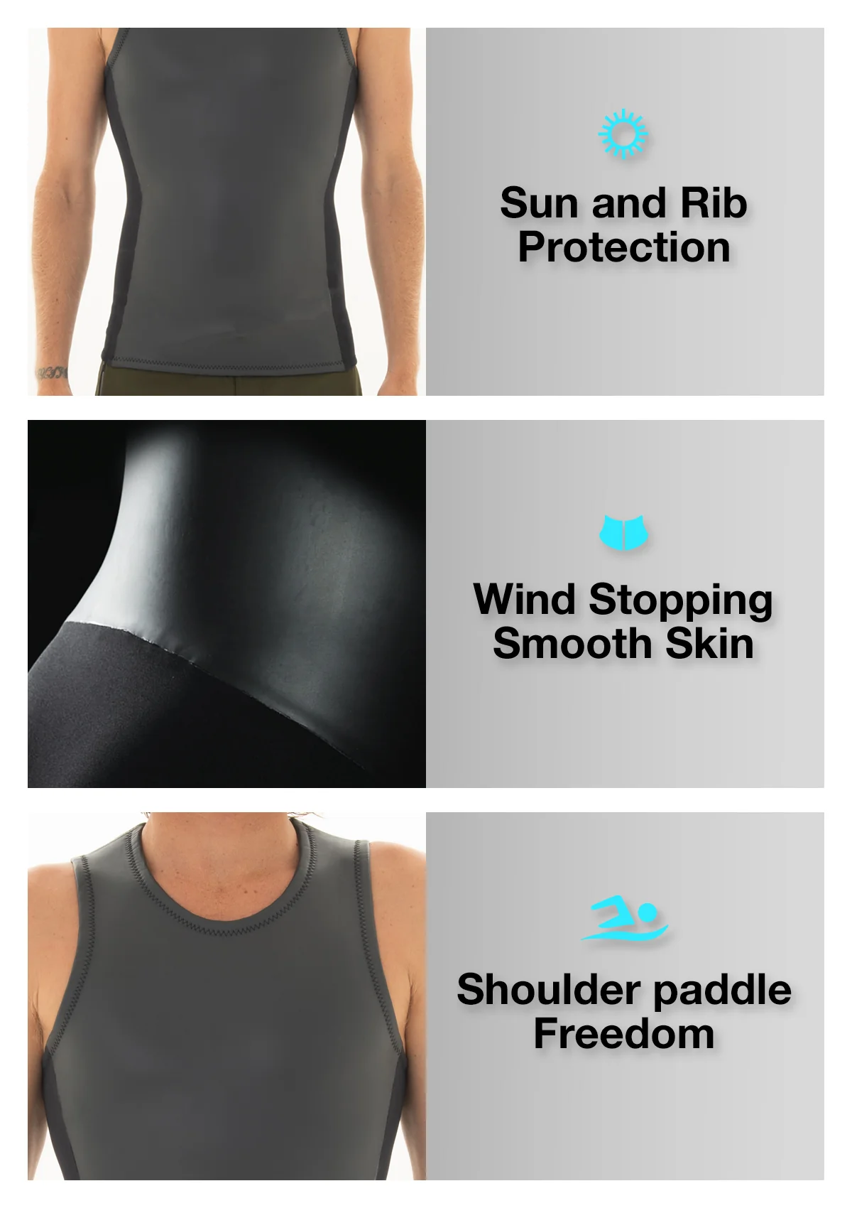 2mm Smooth Skin Vest - Image 3
