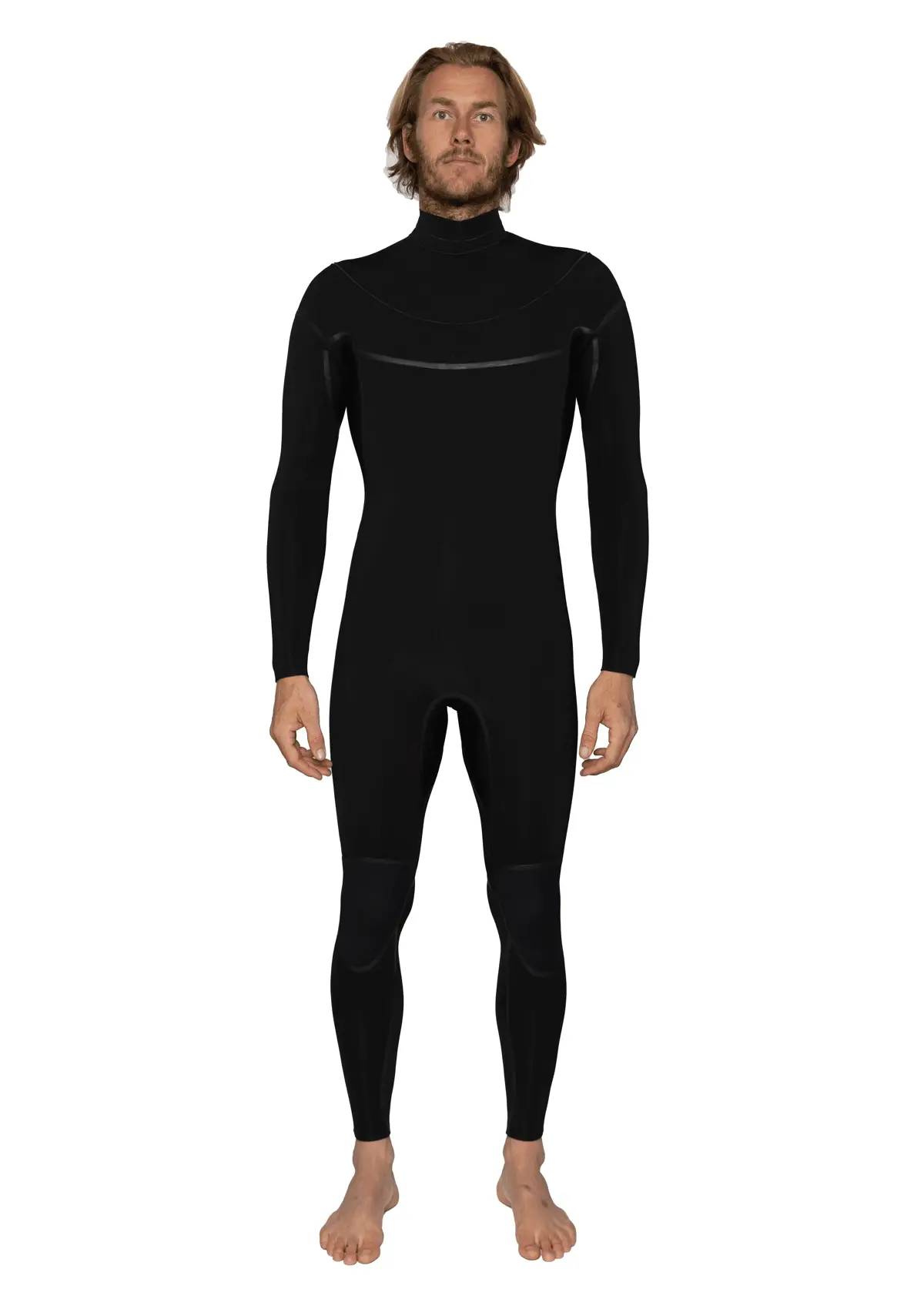 3/2 Enclosed Zip Liquid Sealed Natural Rubber Wetsuit - Image 3
