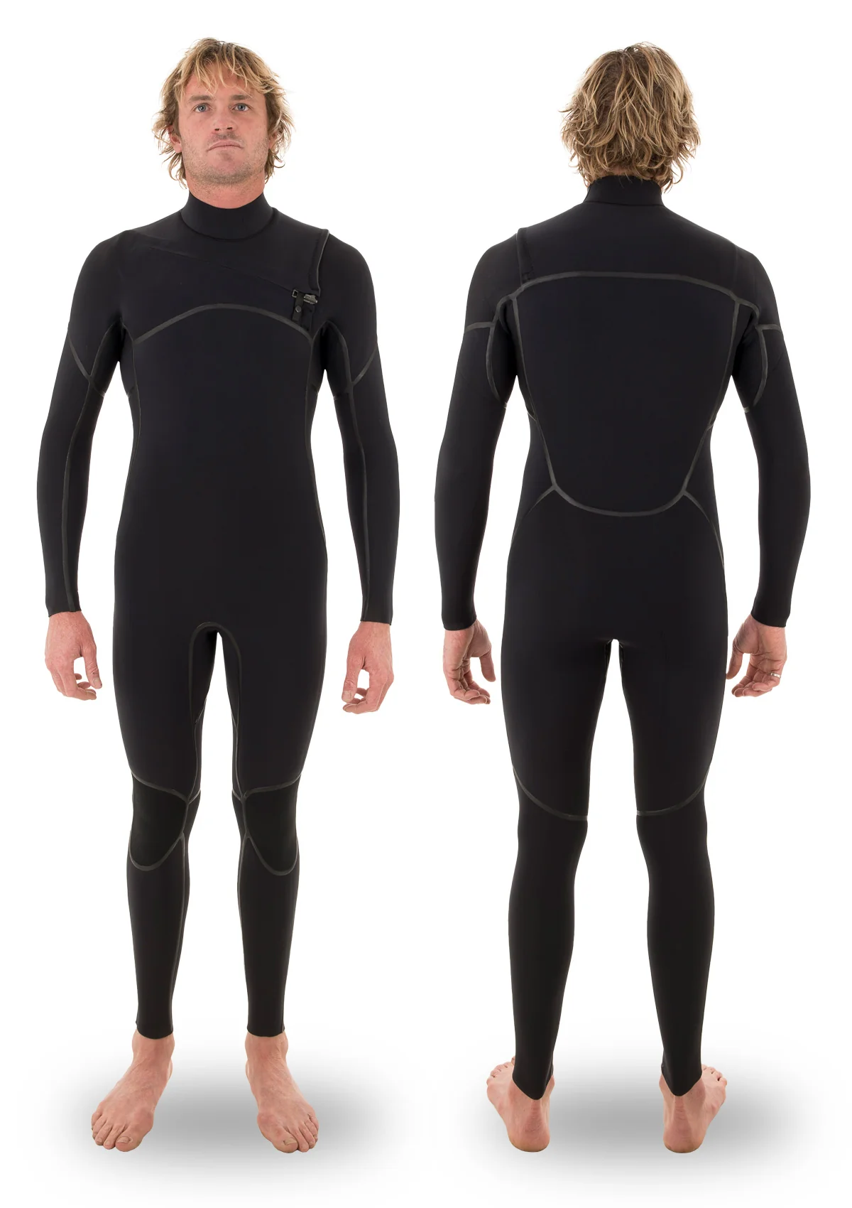(LAST CHANCE) 3/2 Liquid Sealed Thermal Chest Zip Wetsuit