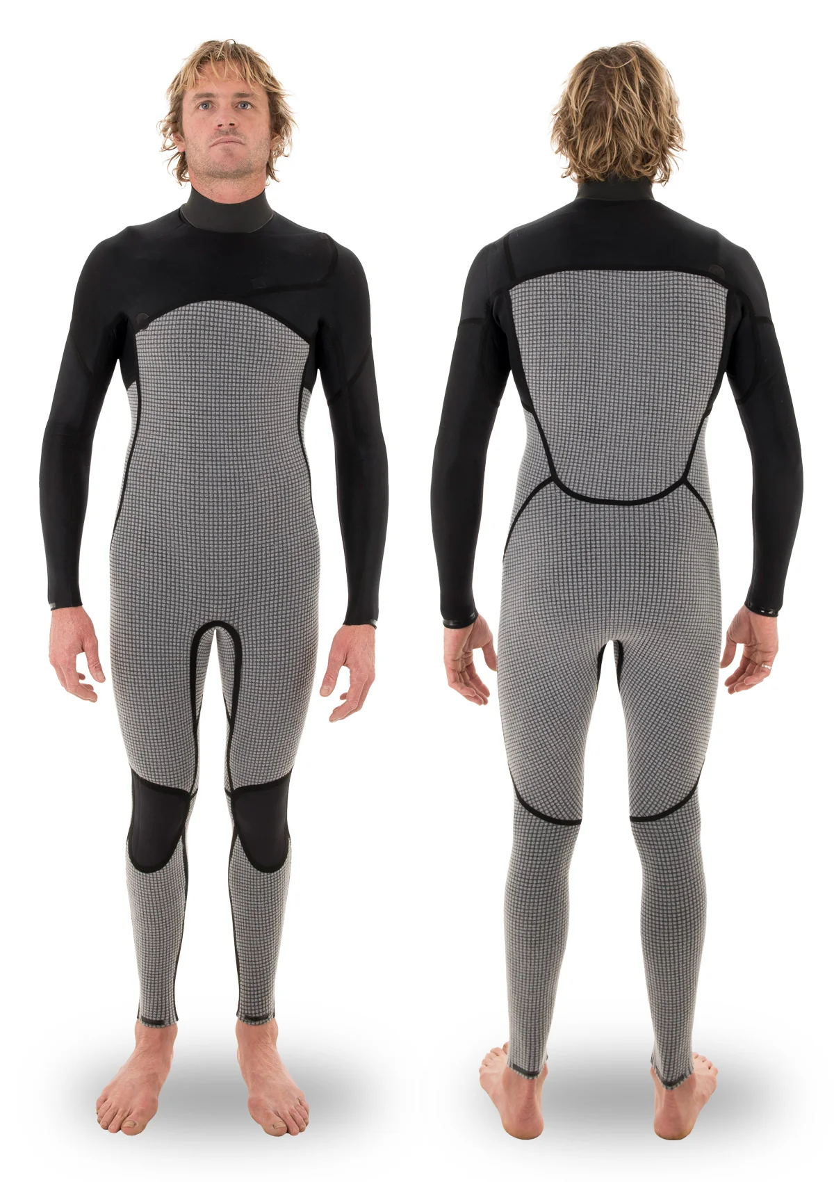 (LAST CHANCE) 3/2 Liquid Sealed Thermal Chest Zip Wetsuit - Image 2