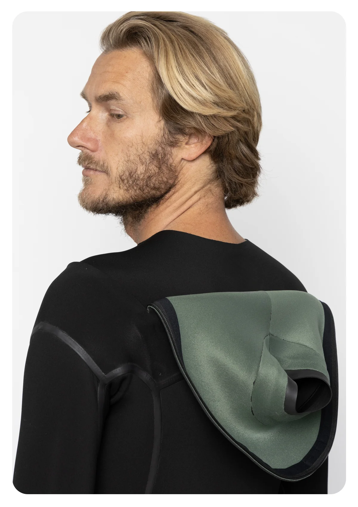 4/3 Enclosed Zip Liquid Sealed Natural Rubber Wetsuit - Image 10
