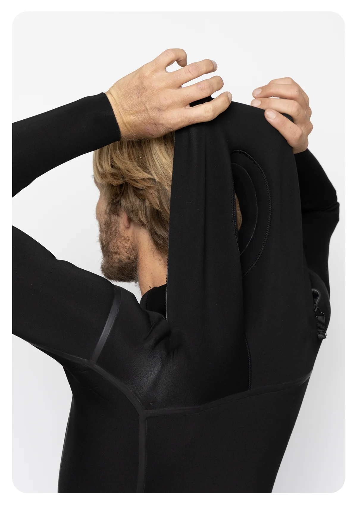 4/3 Enclosed Zip Liquid Sealed Natural Rubber Wetsuit - Image 11