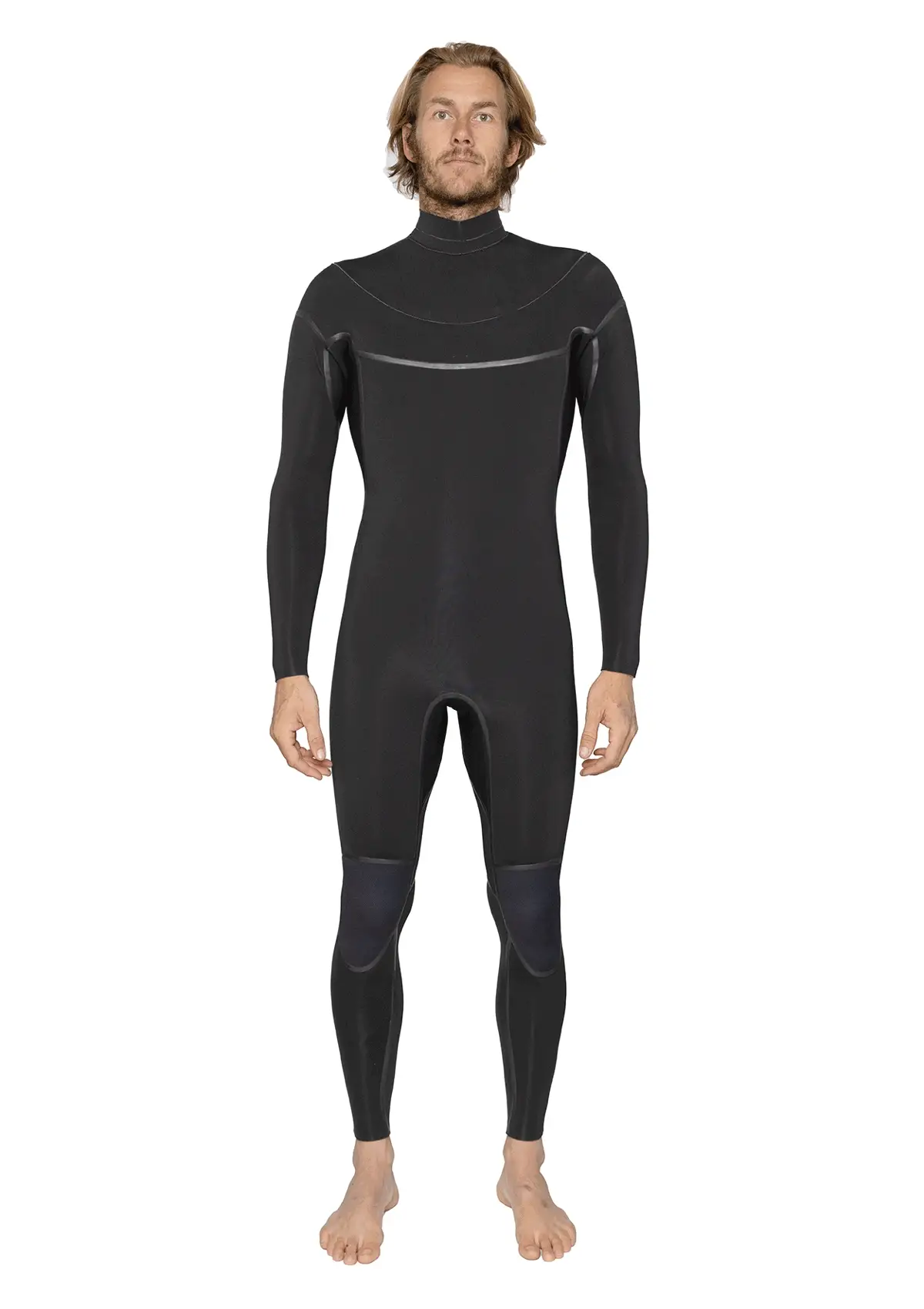 4/3 Enclosed Zip Liquid Sealed Natural Rubber Wetsuit - Image 3