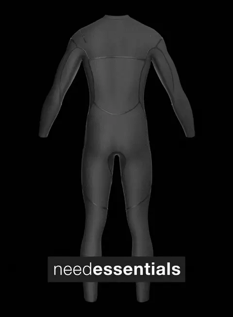 4/3 Enclosed Zip Liquid Sealed Natural Rubber Wetsuit - Image 5