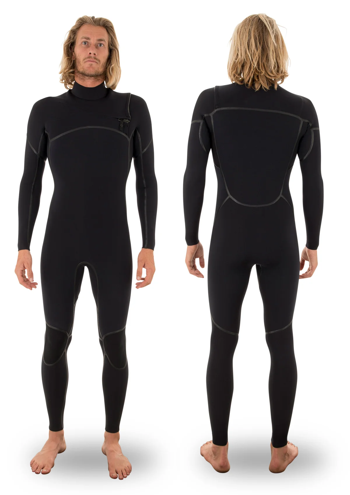 (LAST CHANCE) 4/3 Liquid Sealed Thermal Chest Zip Wetsuit