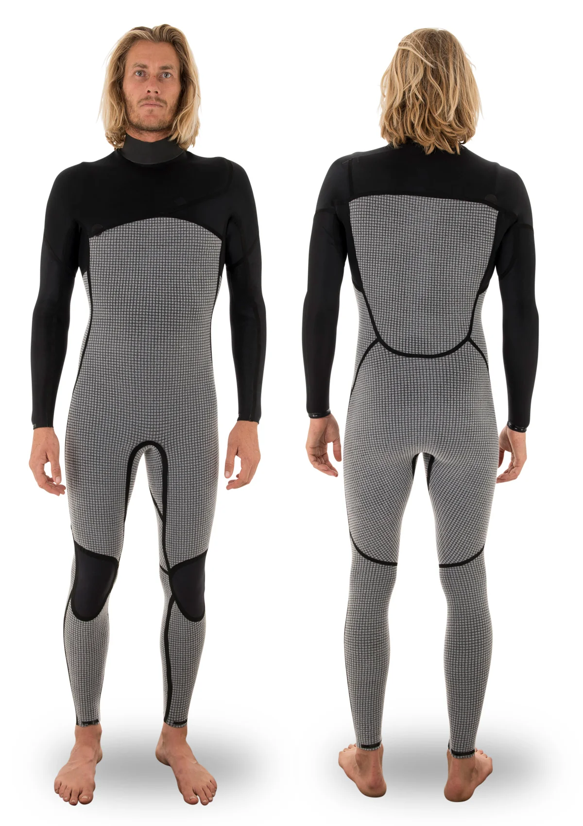 (LAST CHANCE) 4/3 Liquid Sealed Thermal Chest Zip Wetsuit - Image 2