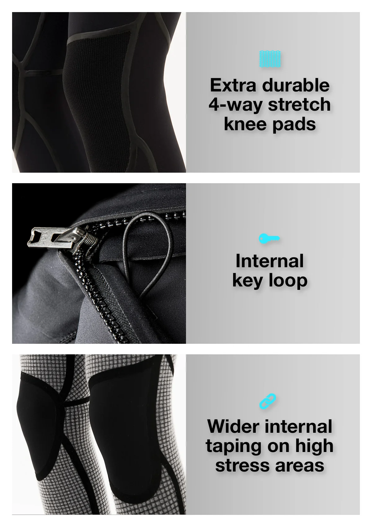 (LAST CHANCE) 4/3 Liquid Sealed Thermal Chest Zip Wetsuit - Image 4