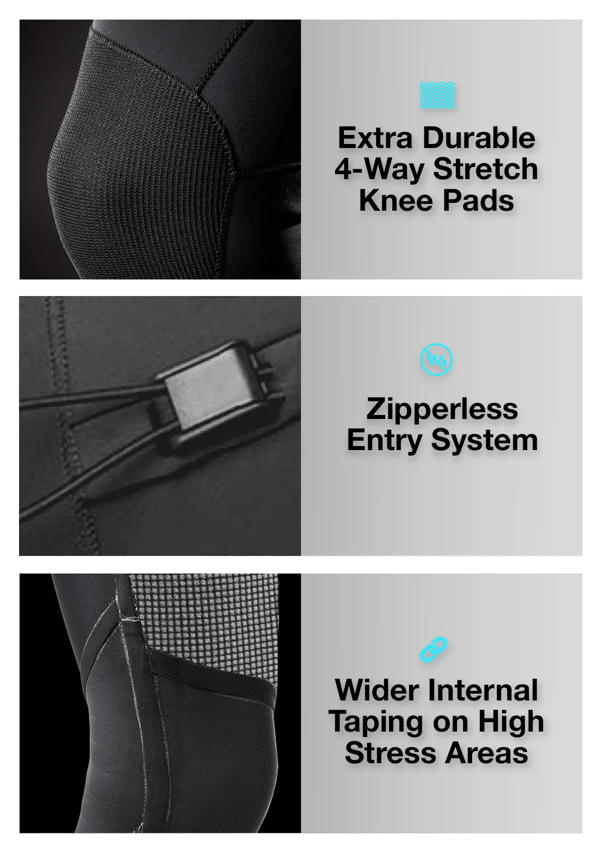 (Last Chance) 4/3 Natural Rubber Zipperless Wetsuit - Image 9