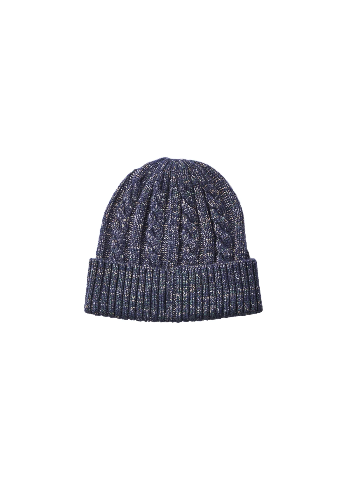 Cable Knit BeanieĀ - Navy