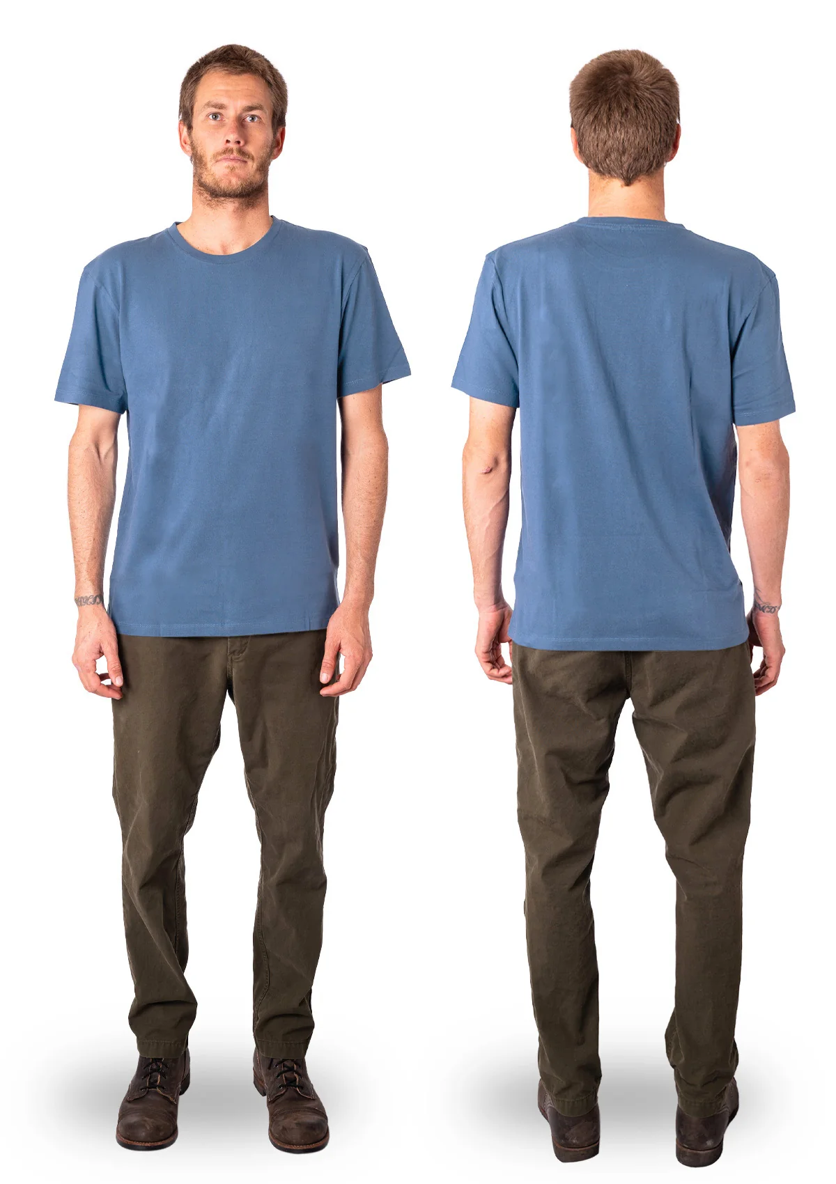 Organic Cotton T-Shirt - Ocean - Image 3