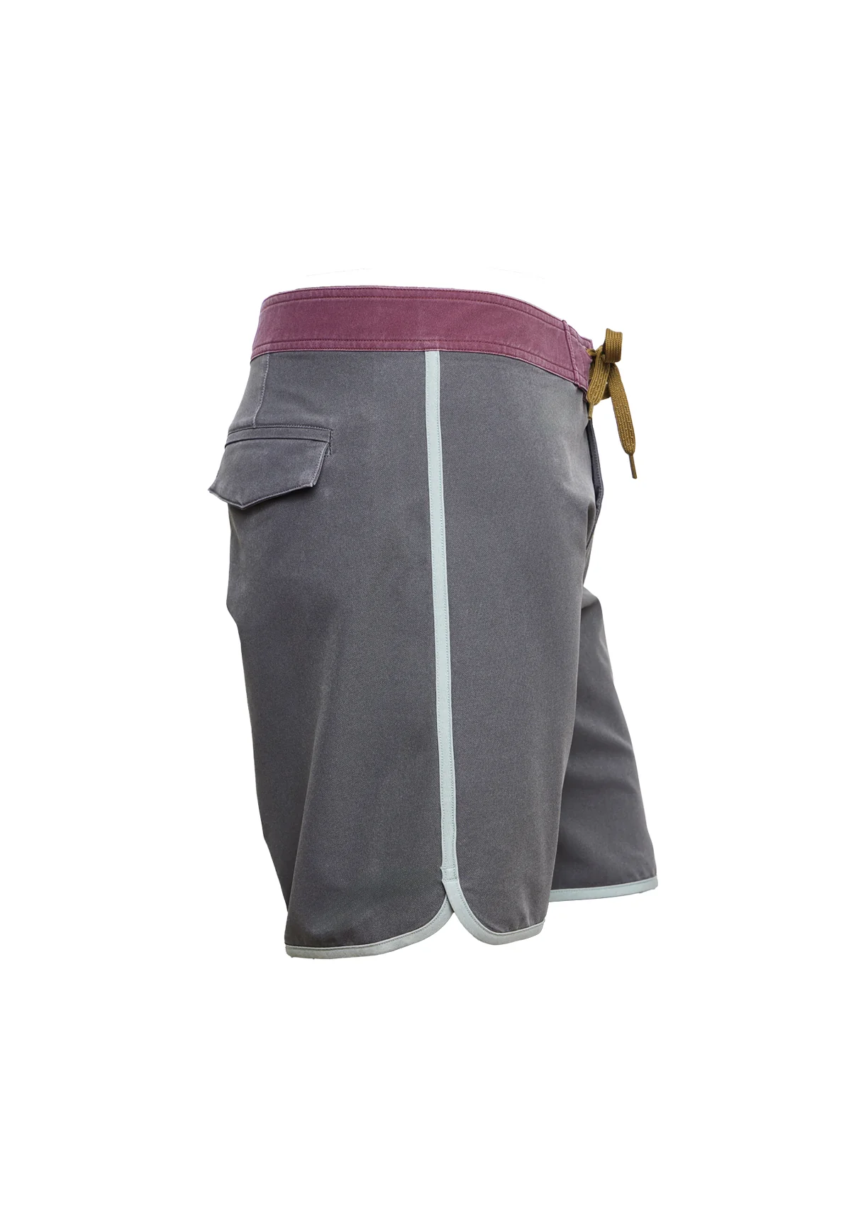 (Last Chance) Dark Grey Washed Scallop Boardshort - Image 3