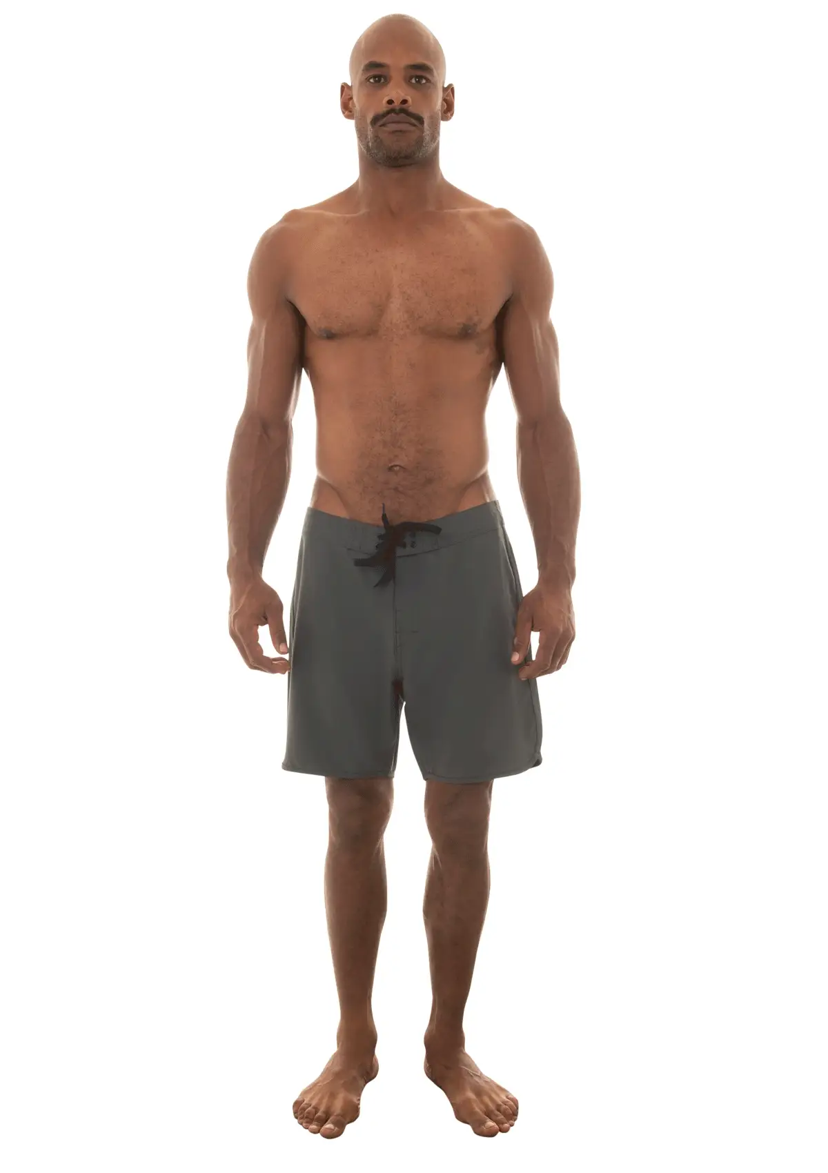 Dark Grey - Scallop Boardshort - Image 3