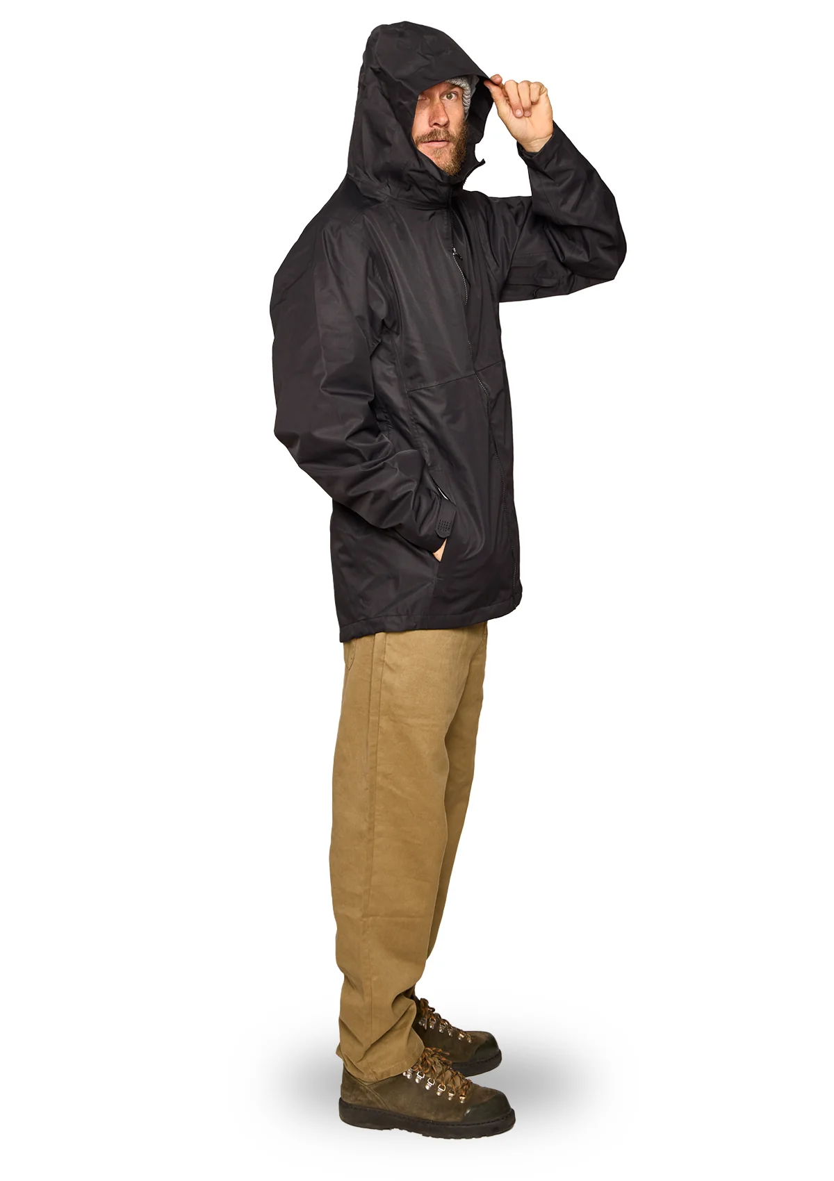 Hard Shell Jacket-Black - Image 4