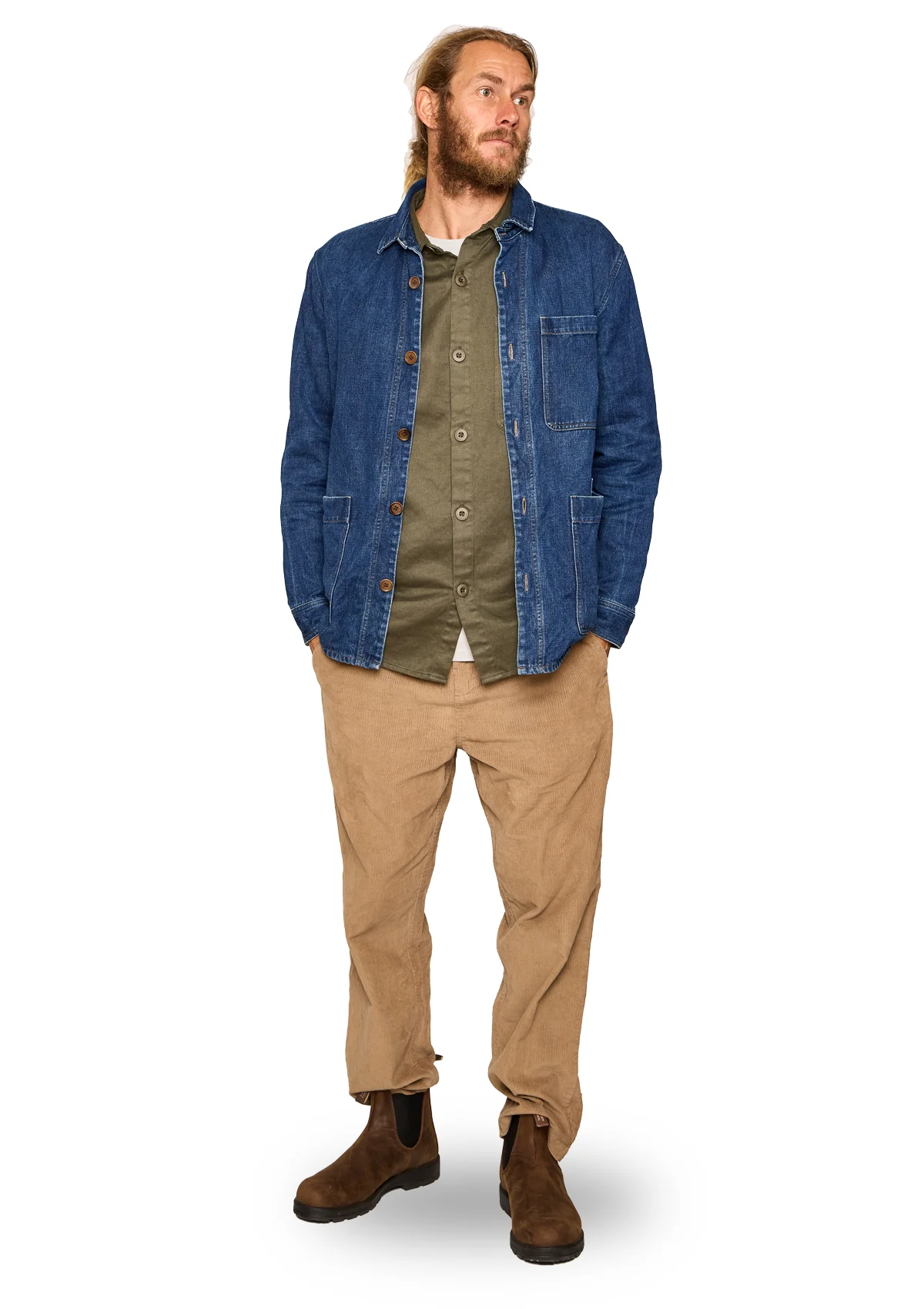 Hemp/ Organic Cotton Work Shirt - Dunegrass - Image 7