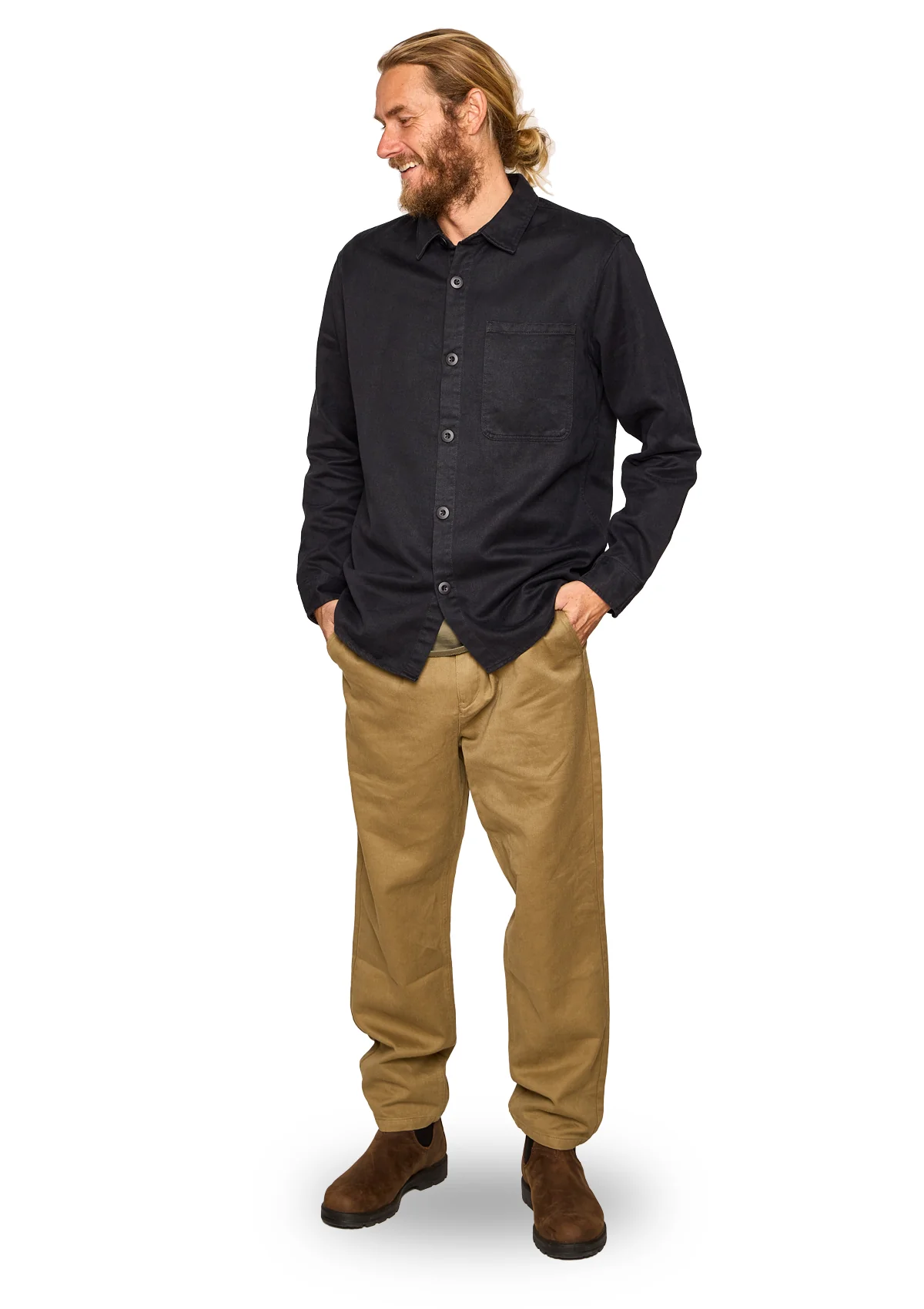 Hemp/ Organic Cotton Work Shirt - Twilight - Image 4