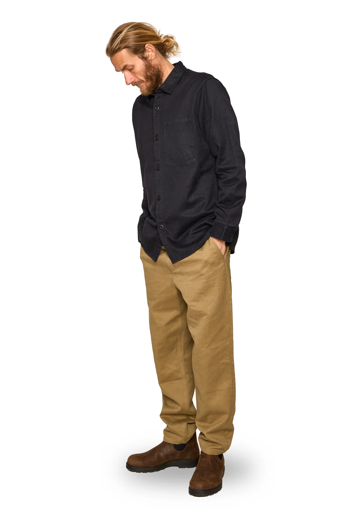 Hemp/ Organic Cotton Work Shirt - Twilight - Image 5