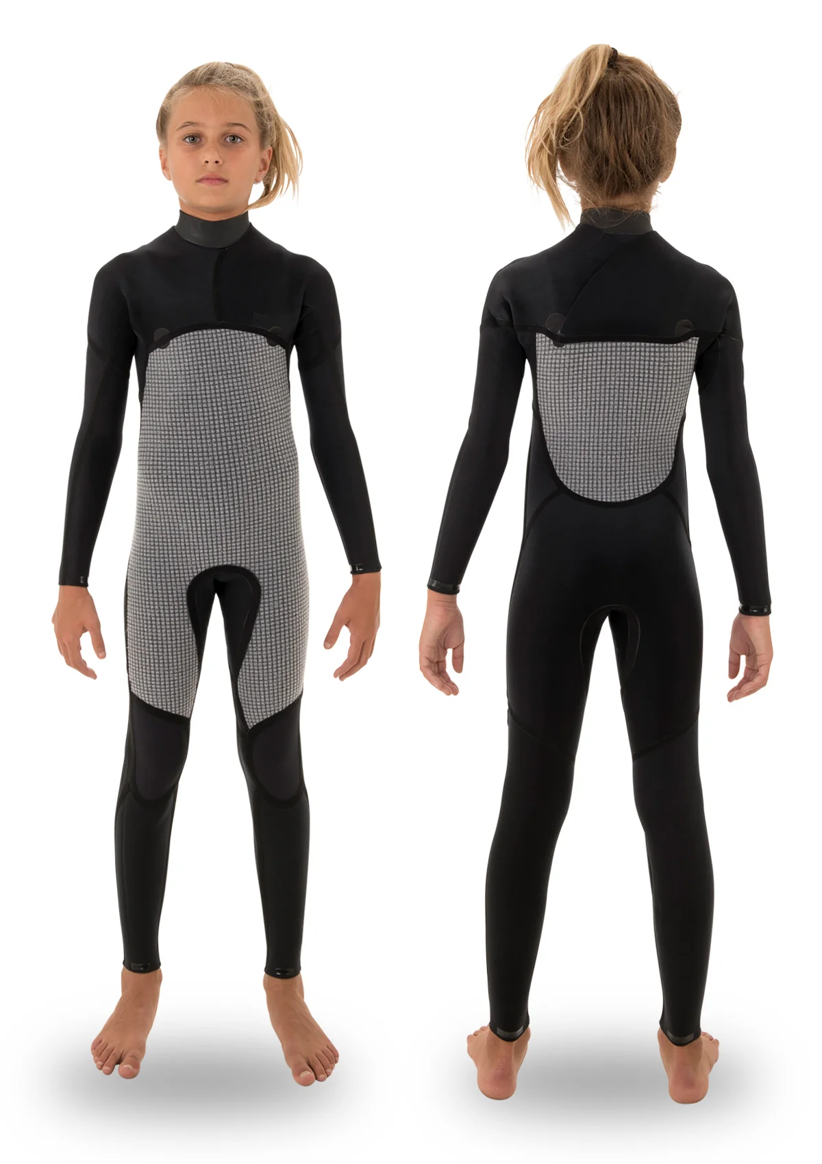 Kids 3/2 Thermal Chest Zip Wetsuit - Image 2