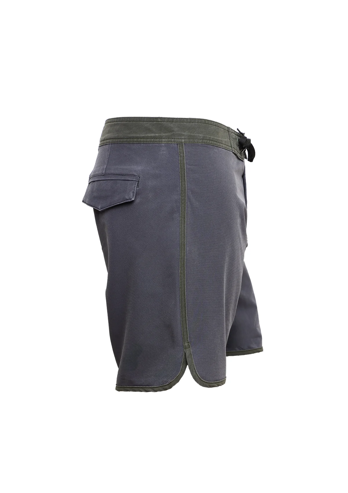 (Last Chance) Charcoal Washed Scallop Boardshort - Image 3