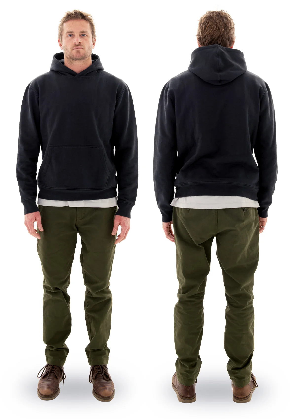 (LAST CHANCE) Organic Cotton Straight Leg Pant - Headland Green - Image 3