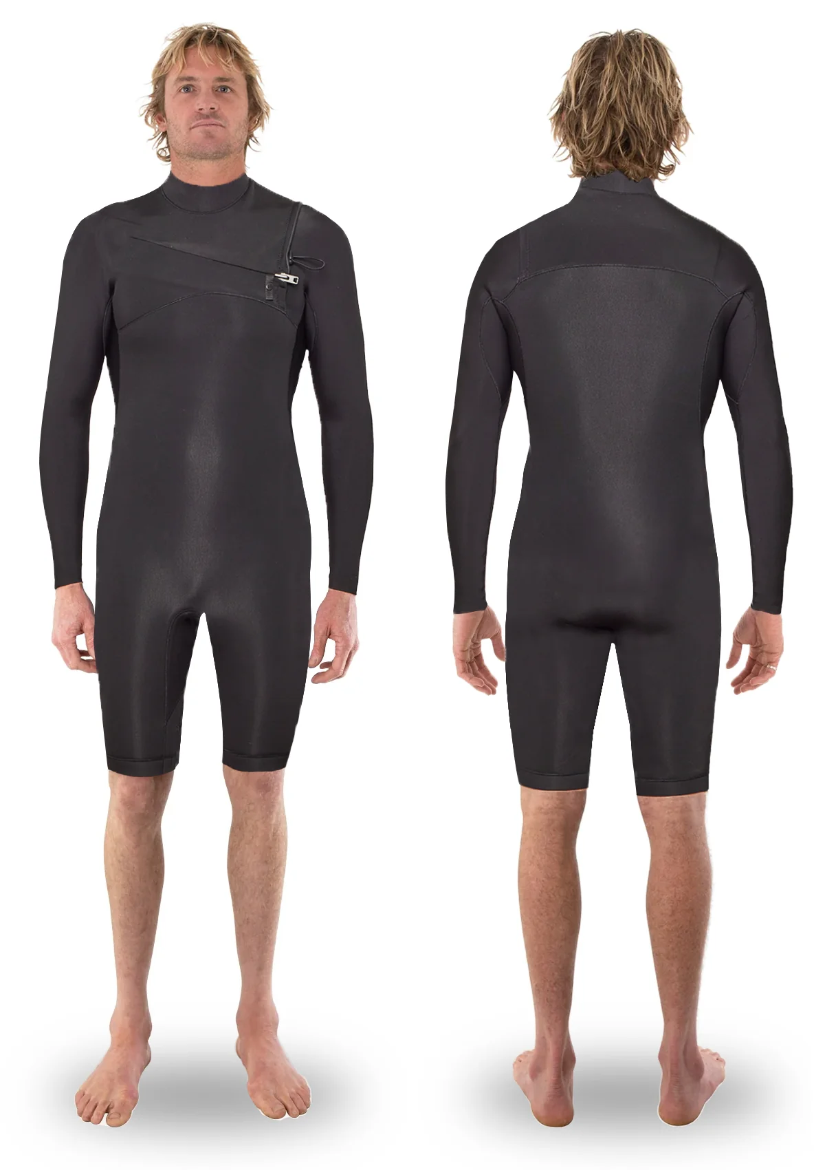 2mm Thermal Chest Zip Long Arm Spring Wetsuit