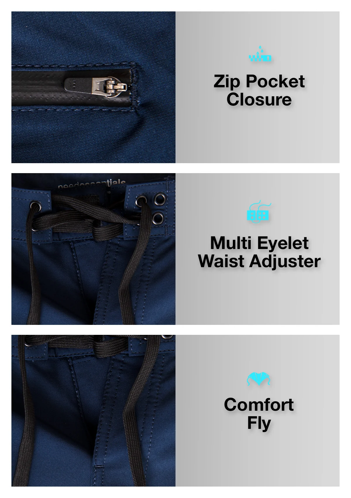 (Last Chance) Navy-Scallop Boardshort - Image 6