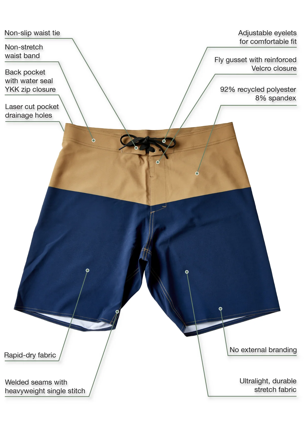 Navy Ultralight Boardshort - Image 5
