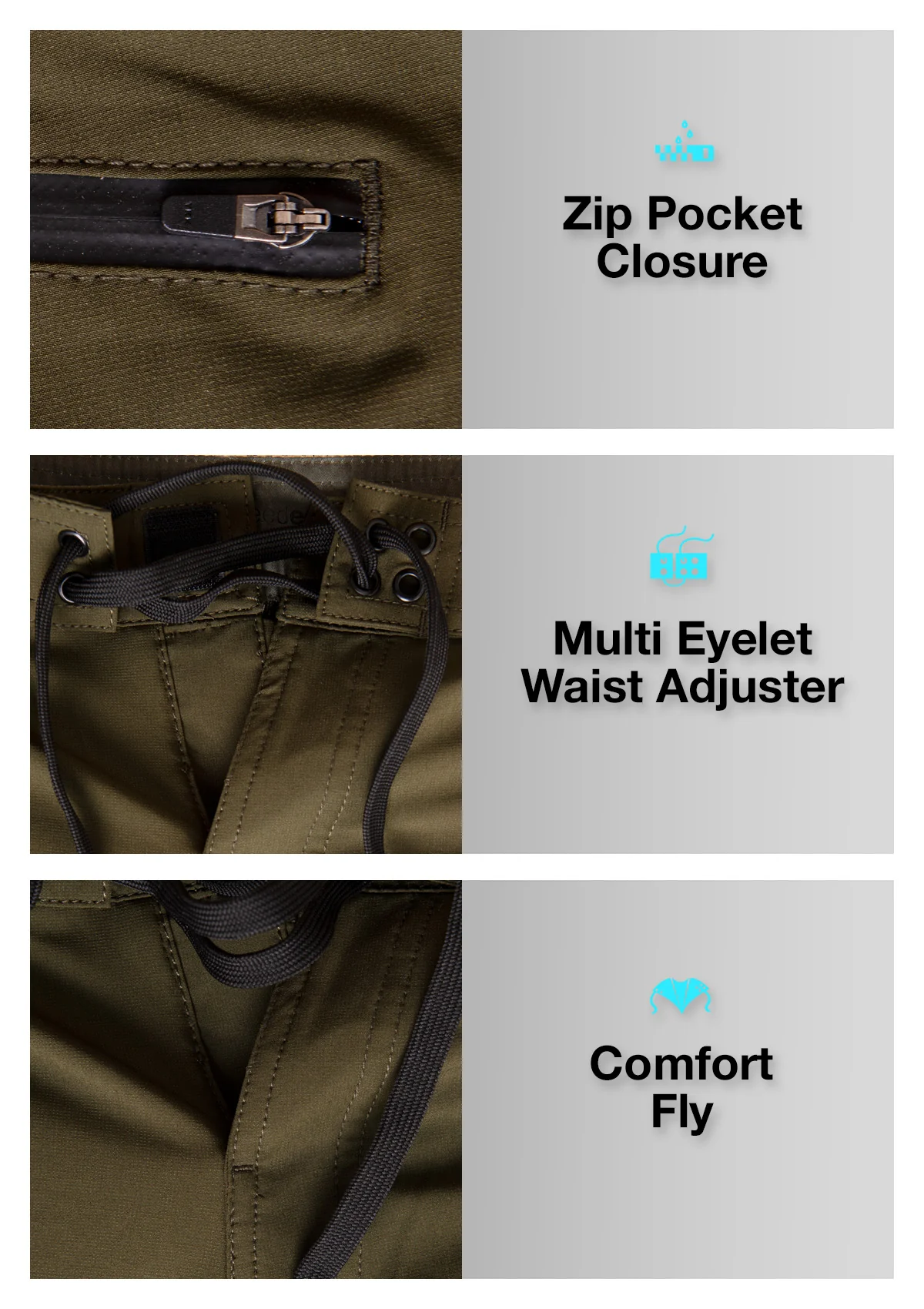 Olive-Scallop Boardshort - Image 5