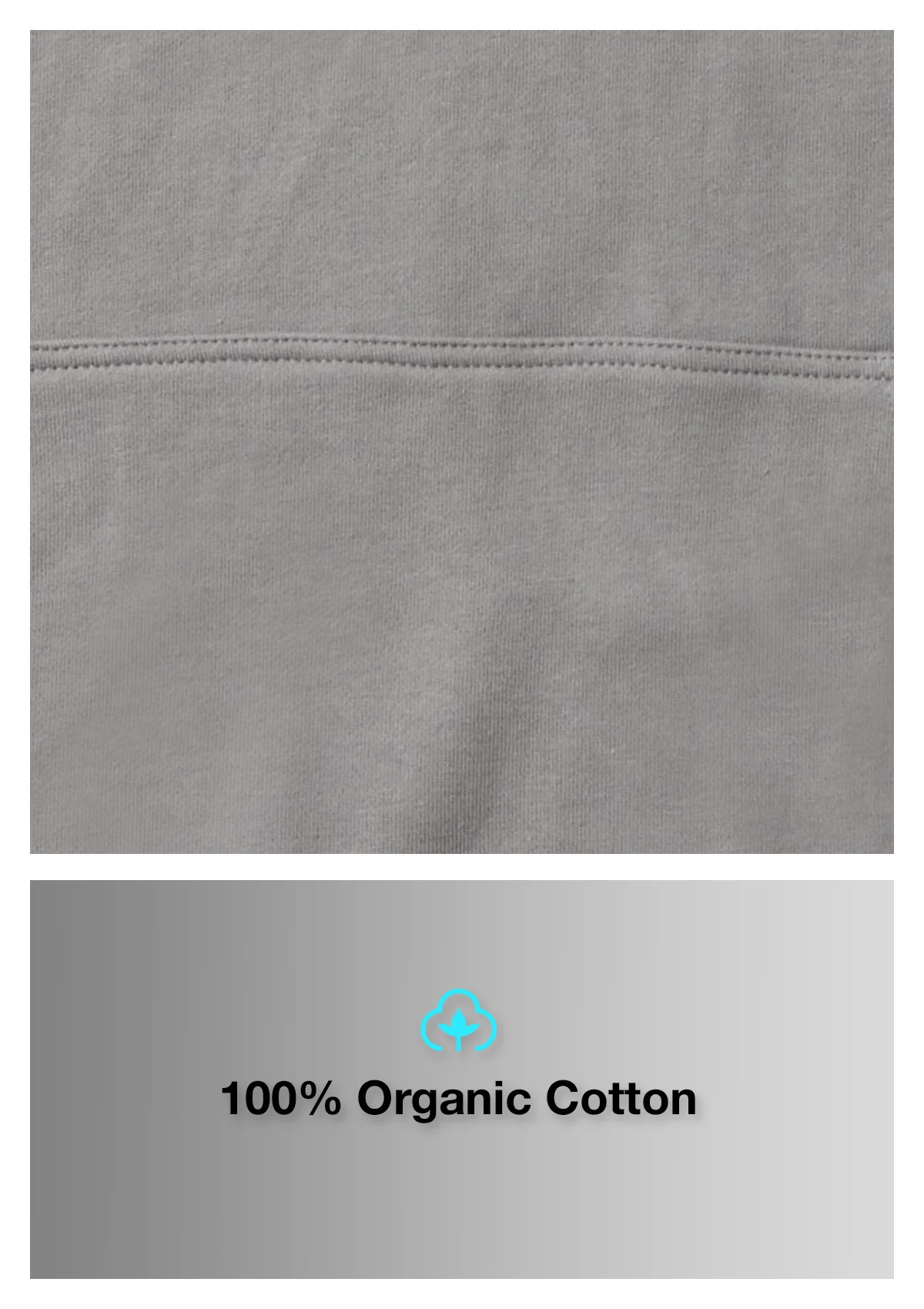 Organic Cotton Hoodie - Smoke - Image 3