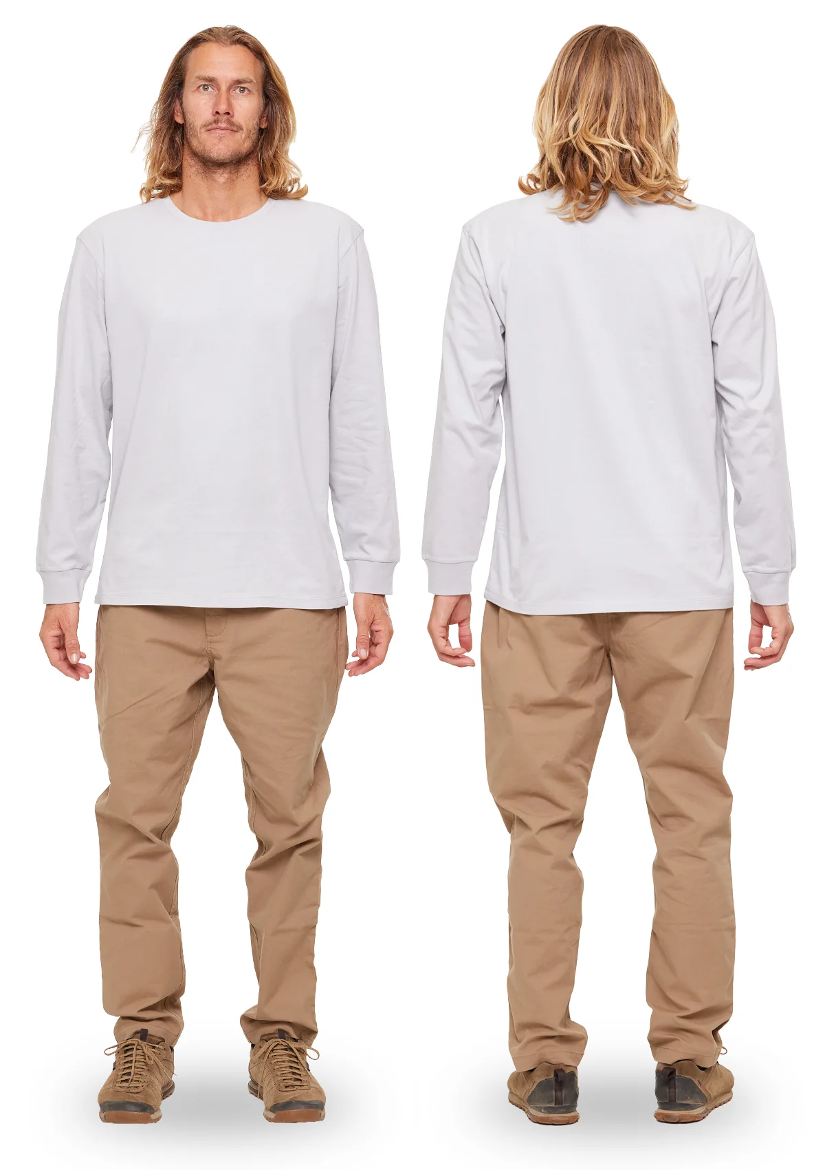 Organic Cotton Long Sleeve T-shirt - Whitewater - Image 2