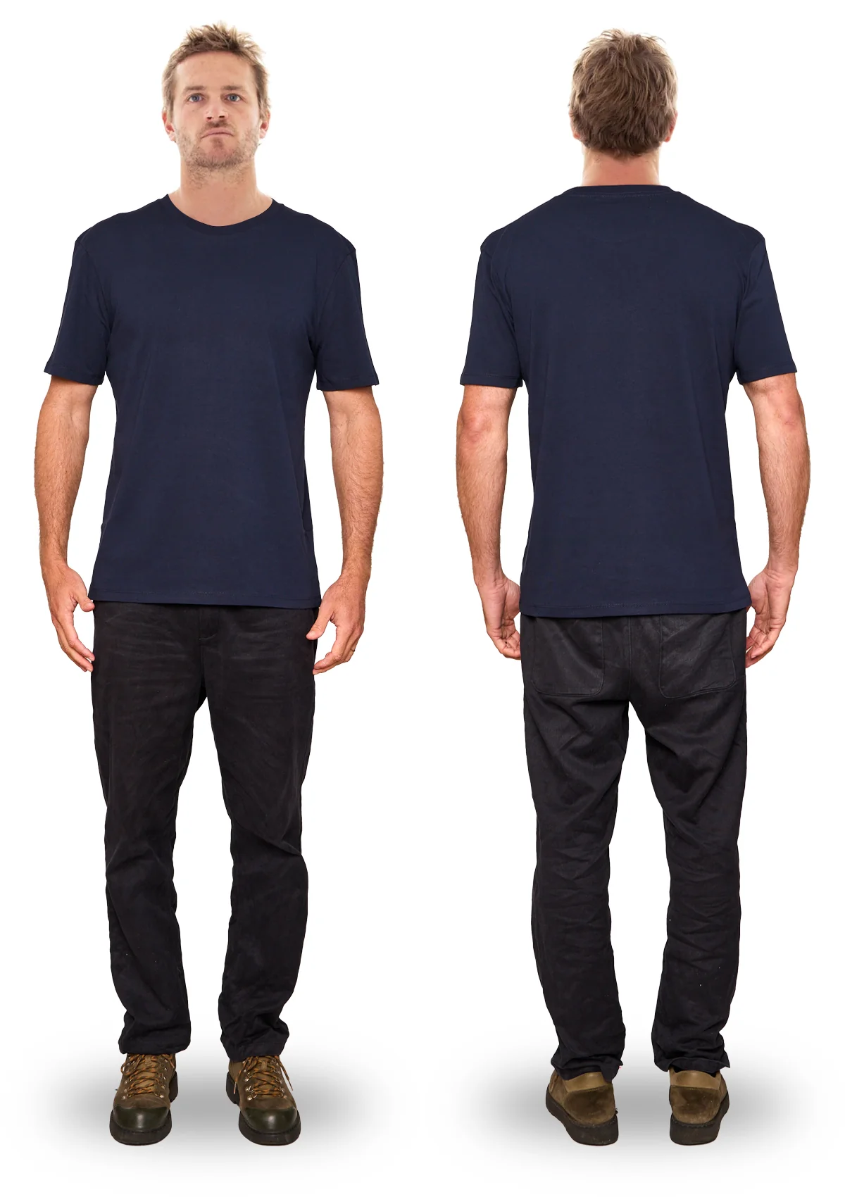 Organic Cotton T-shirt - Deep Indigo - Image 3