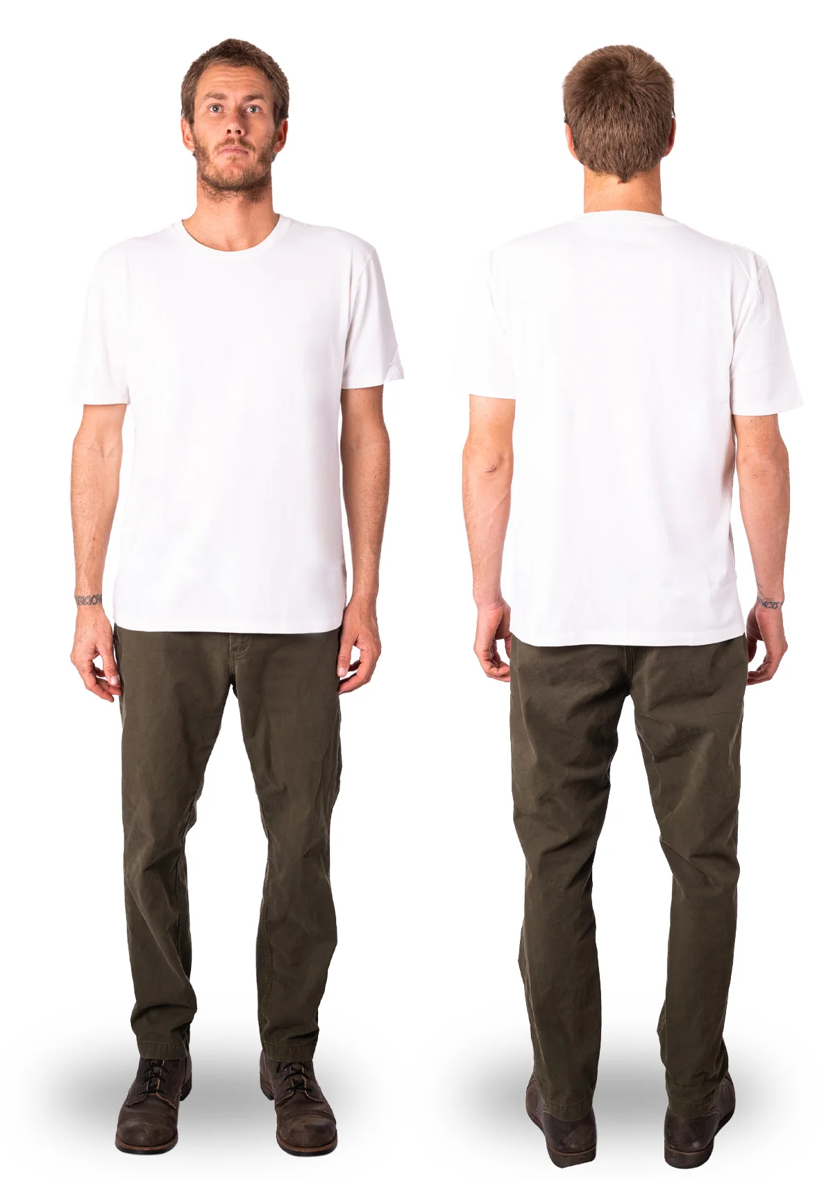 Organic Cotton T-Shirt - White - Image 3