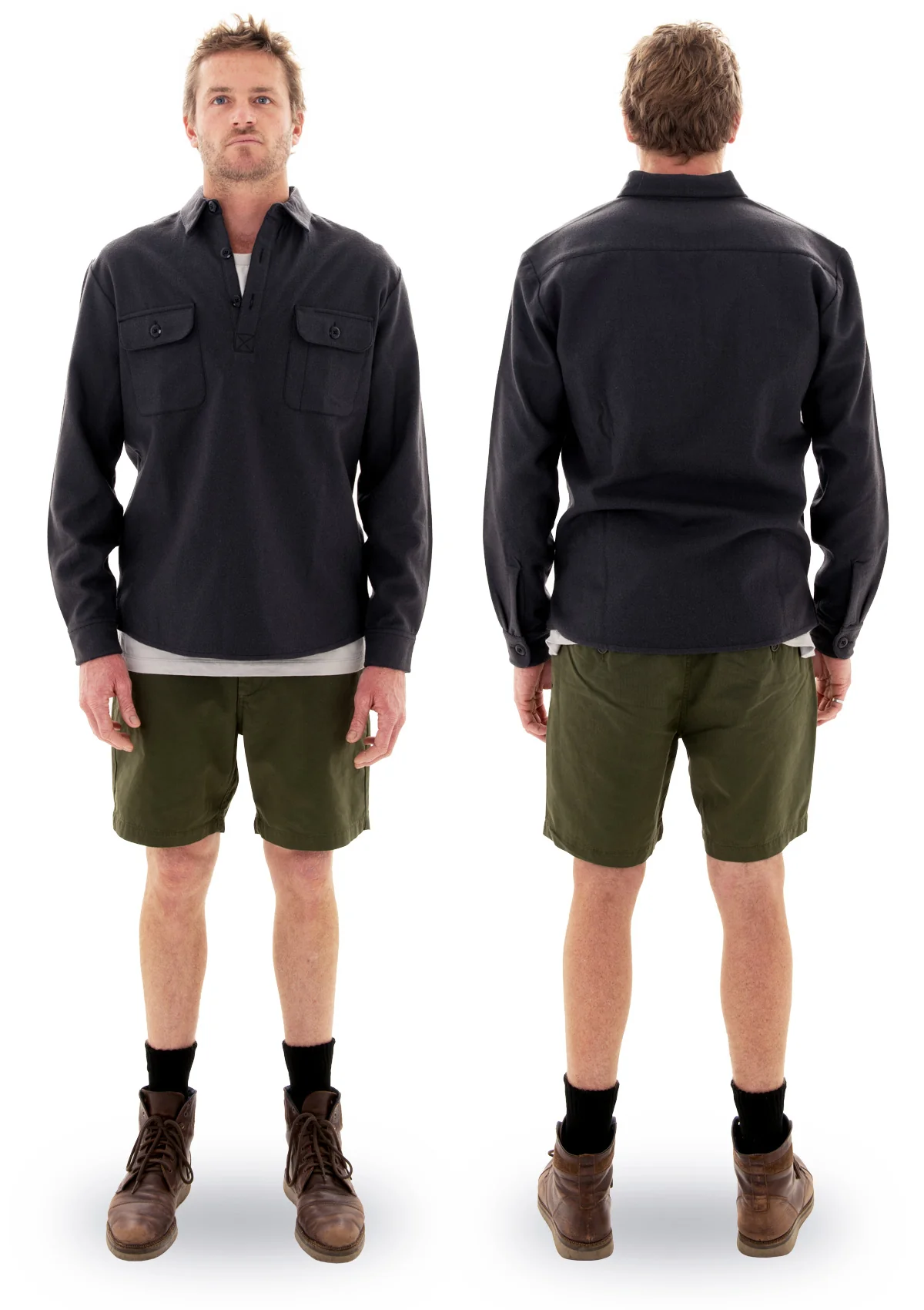 (Last chance) Organic Cotton Walkshort - Headland Green - Image 3