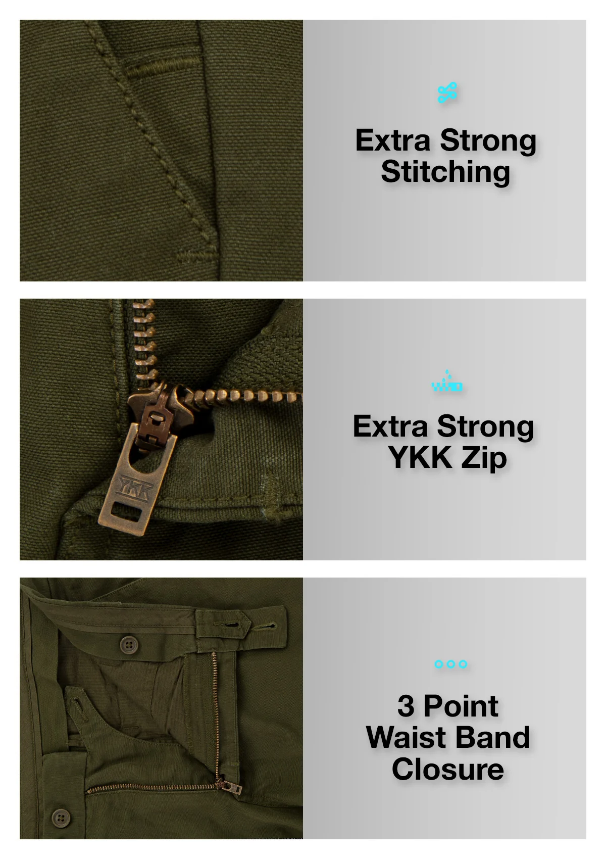 (Last chance) Organic Cotton Walkshort - Headland Green - Image 5