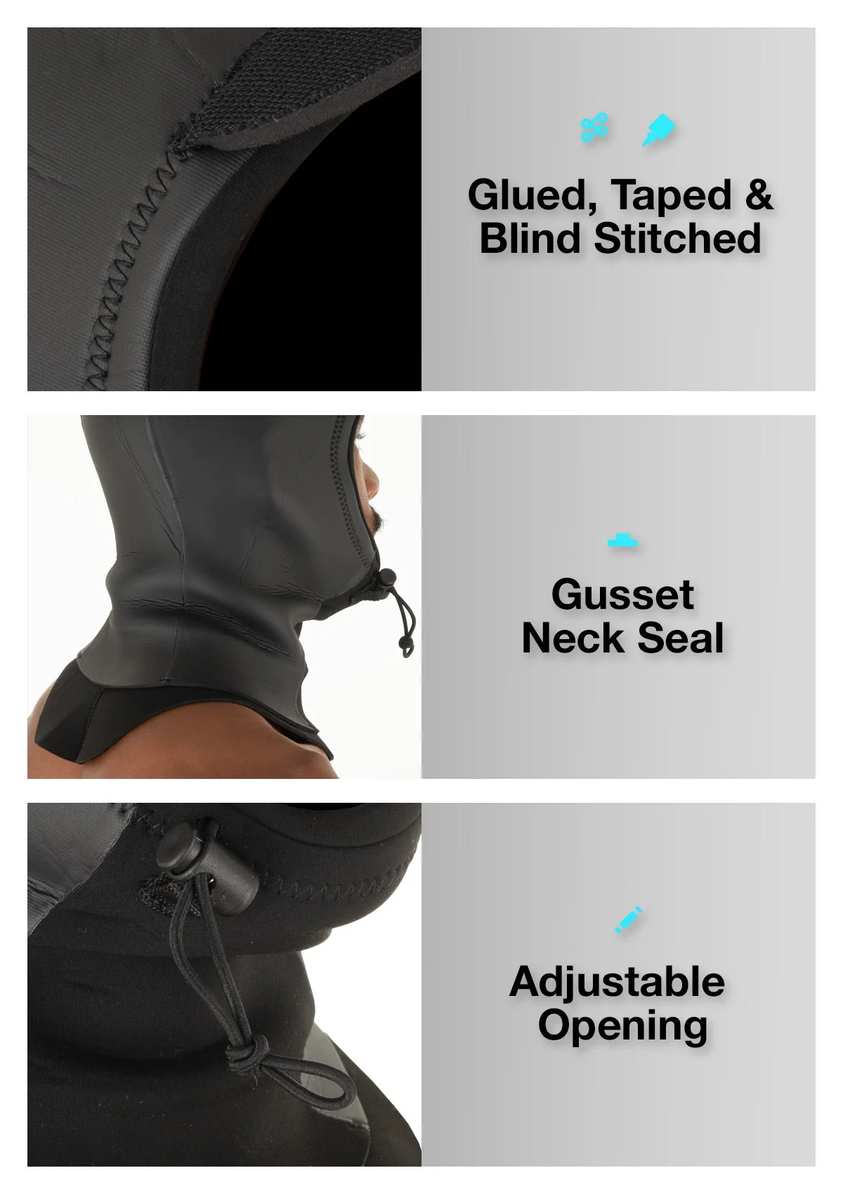 Womens 2mm Wetsuit Balaclava - Image 5