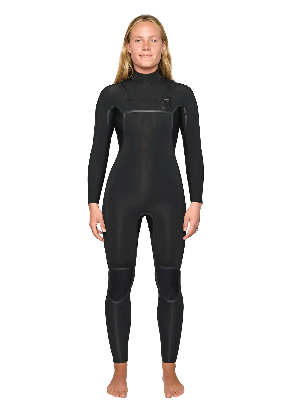 Womens 4/3 Liquid Sealed Thermal Bib Zip Wetsuit - Image 3