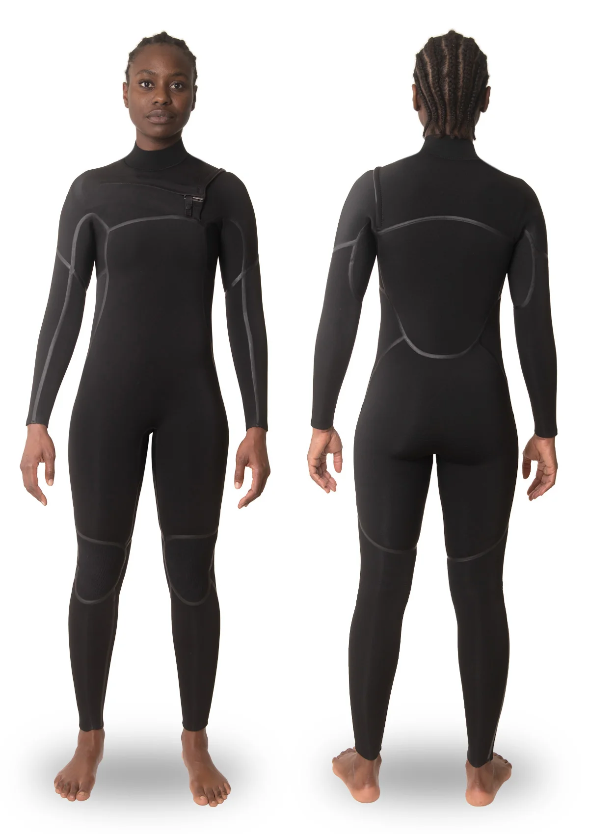 Womens 4/3 Liquid Sealed Thermal Chest Zip Wetsuit