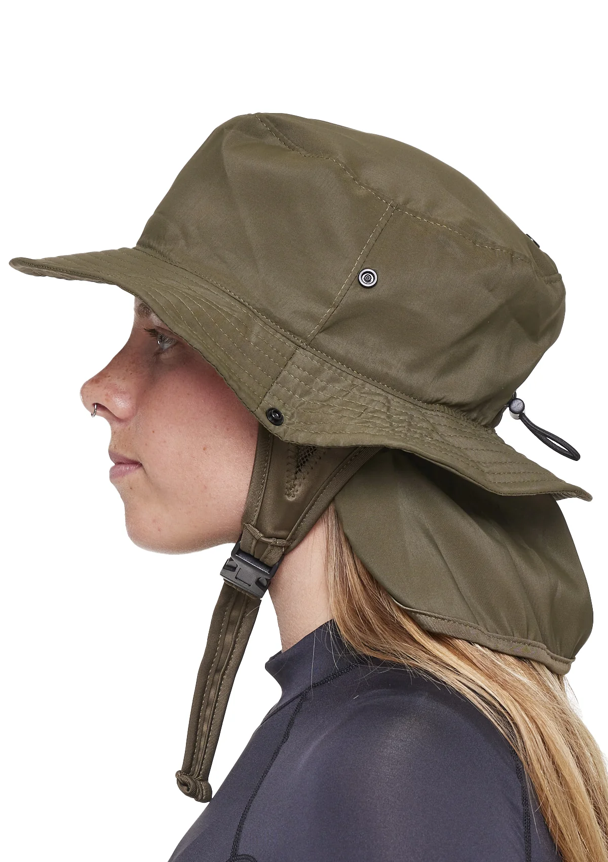 Womens Surfrider Foundation Not-For-Profit Surf Hat - Olive - Image 2